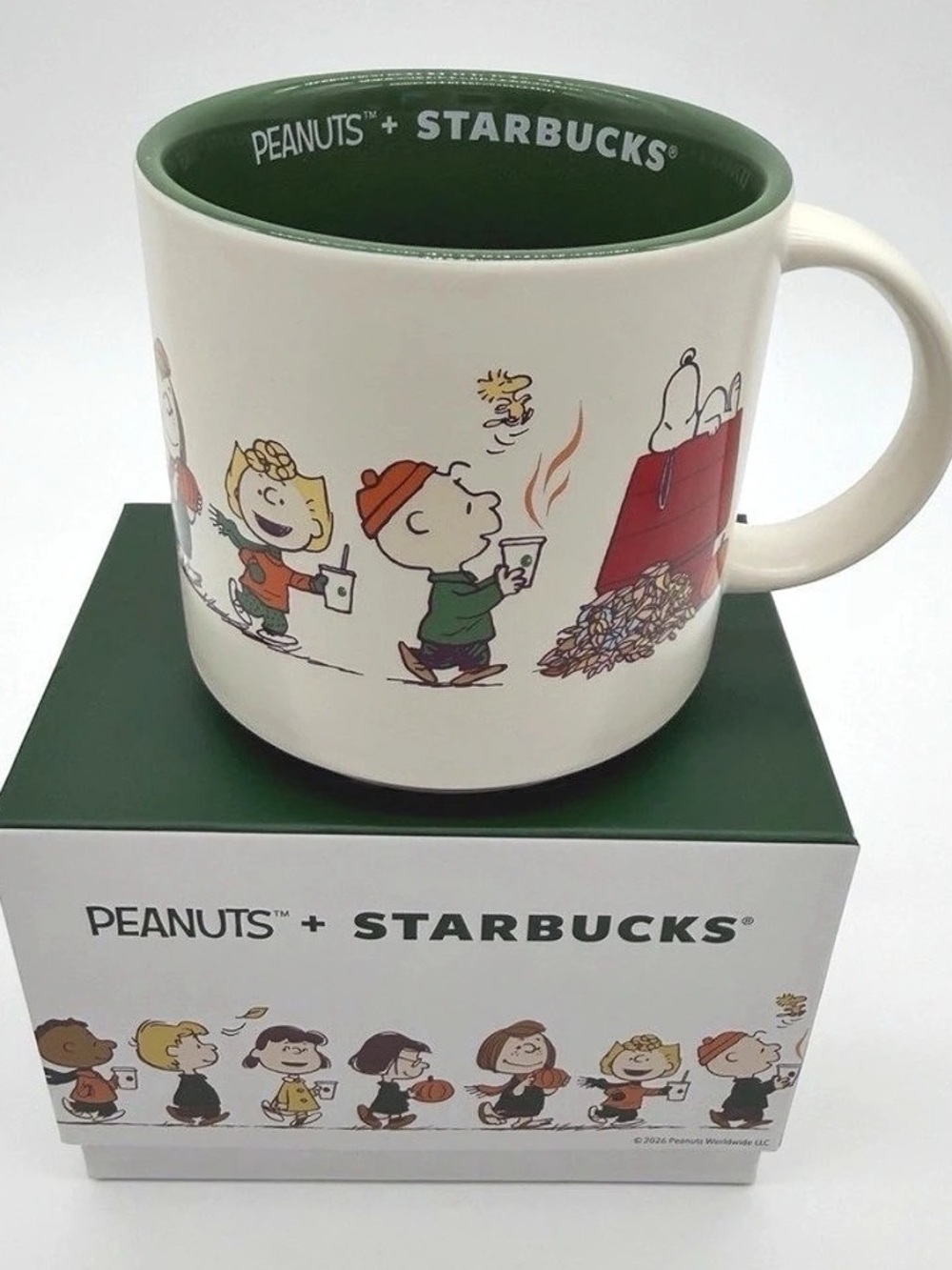 Starbucks Peanuts + Snoopy Ceramic Mug Wh